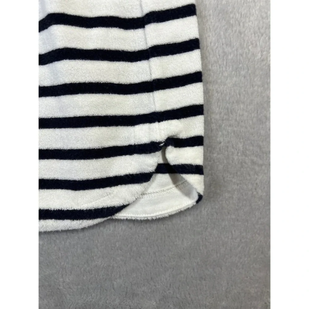 Gap Kids Girl's XL 12-13 Striped Terry Cloth Hooded Swim Cover Up Wearable Towel